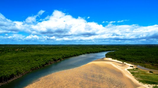Gleidson Santos Rio Sauipe que desaugua na Praia de Sauipe Mata de Sao Joao BA