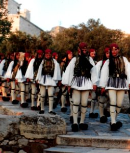 The Evzones, Presidential Guard, The Acropolis , Athens, Greece