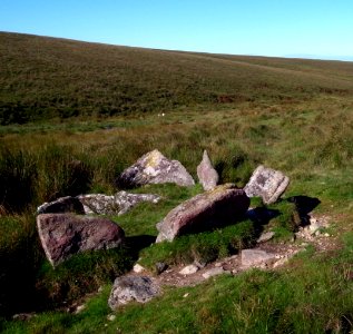 Grim's Grave (Satan's Grave - Folklore) , Langcombe Brook , Dartmoor National Park , Devon, UK
