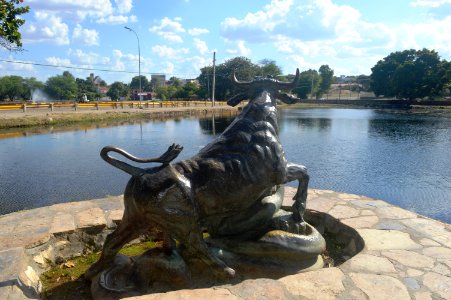 Gleidson Santos Monumento do Touro e a Sucuri Brigando Representa a Cidade Paulo Afonso BA photo