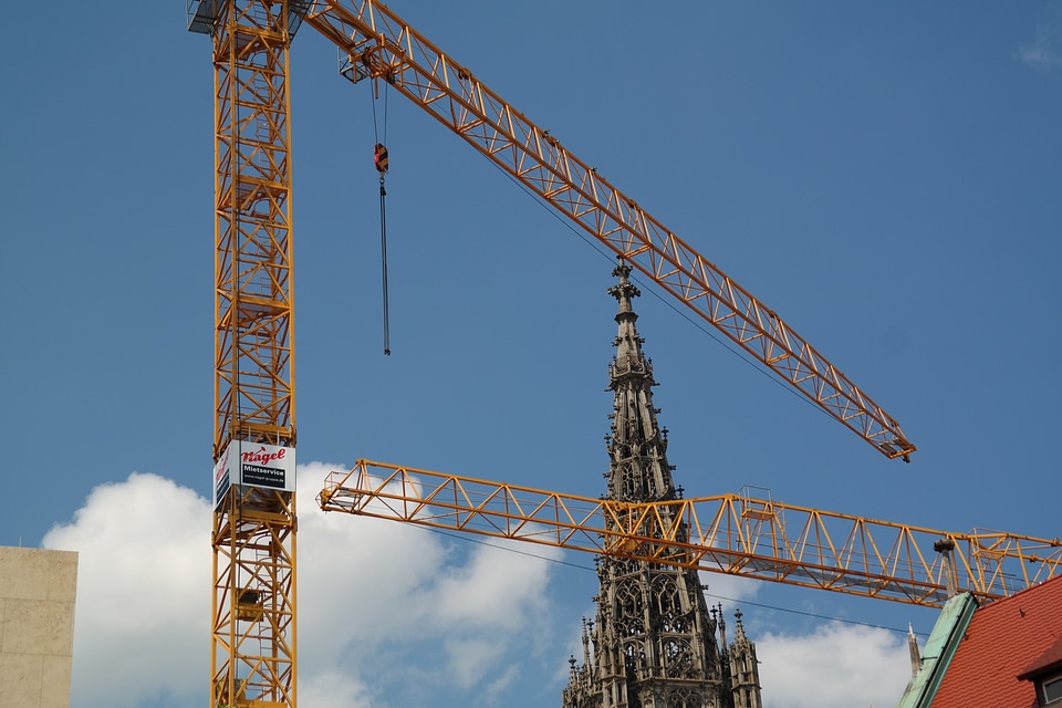 Construction work ulm cathedral m�?nster
