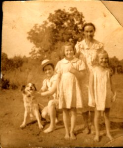 Family Group Photo with Dog photo