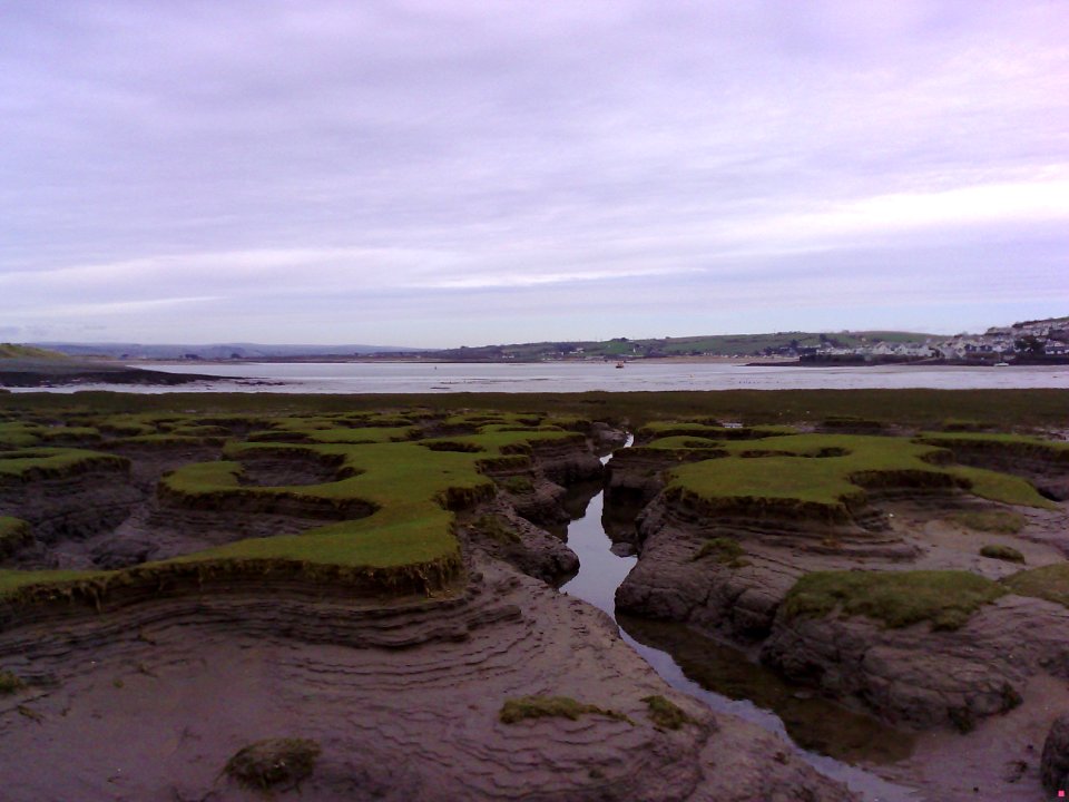LOW TIDE AT NORTHAM BURROWS - LIFEBOAT - APPLEDORE - NORTH DEVON - UK