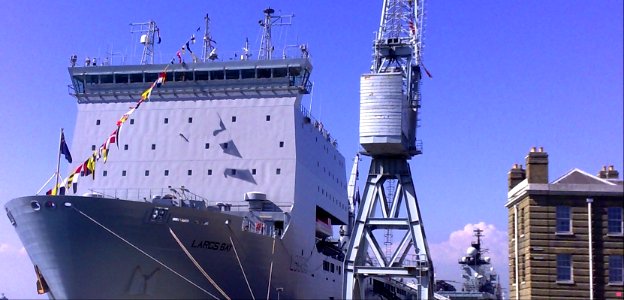 HMS Largs Bay - HMS Illustrious , Portsmouth - UK
