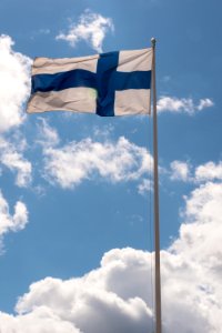 Flag of Finland. photo