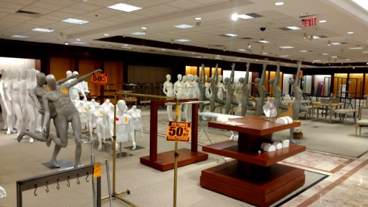 A crowd of mannequins at Lord &Taylor at Moorestown Mall