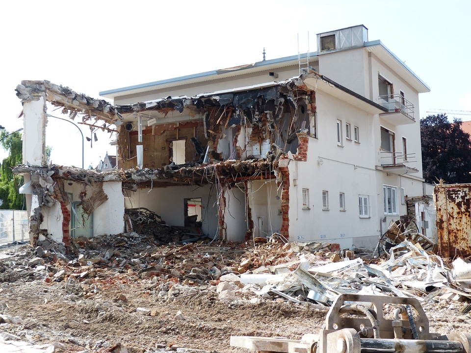 Site house demolished