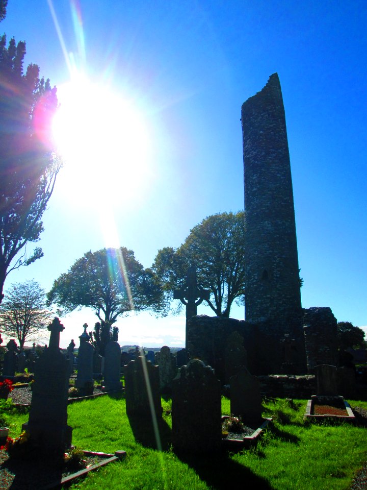 MONASTERBOICE CEMETERY-ROUND TOWER.......