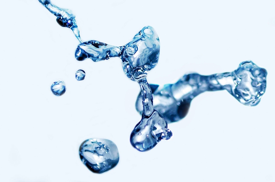 Water pouring clear