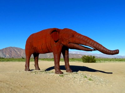 Metal Art Sculpture at Anza-Borrego Desert SP in CA
