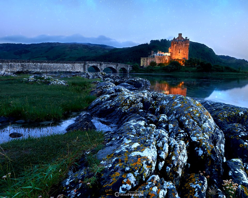 Castle between rocks