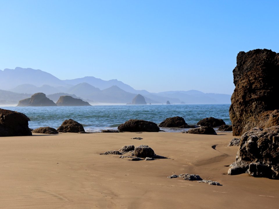 Ecola Point at Pacific Coast in OR