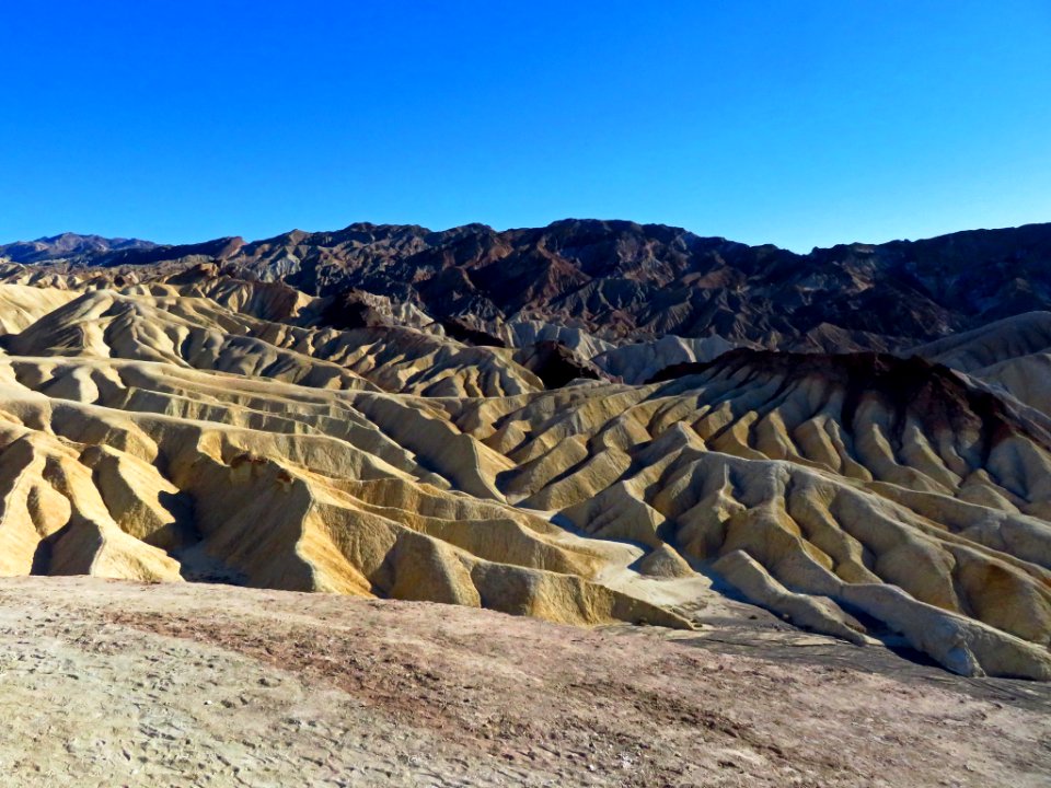 Zabriskie Point at Death Valley NP in CA