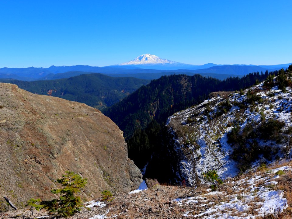 Mt. Adams at Ape Canyon Trail in WA