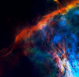 Gas Plume Near the Edge of the Orion Nebula photo