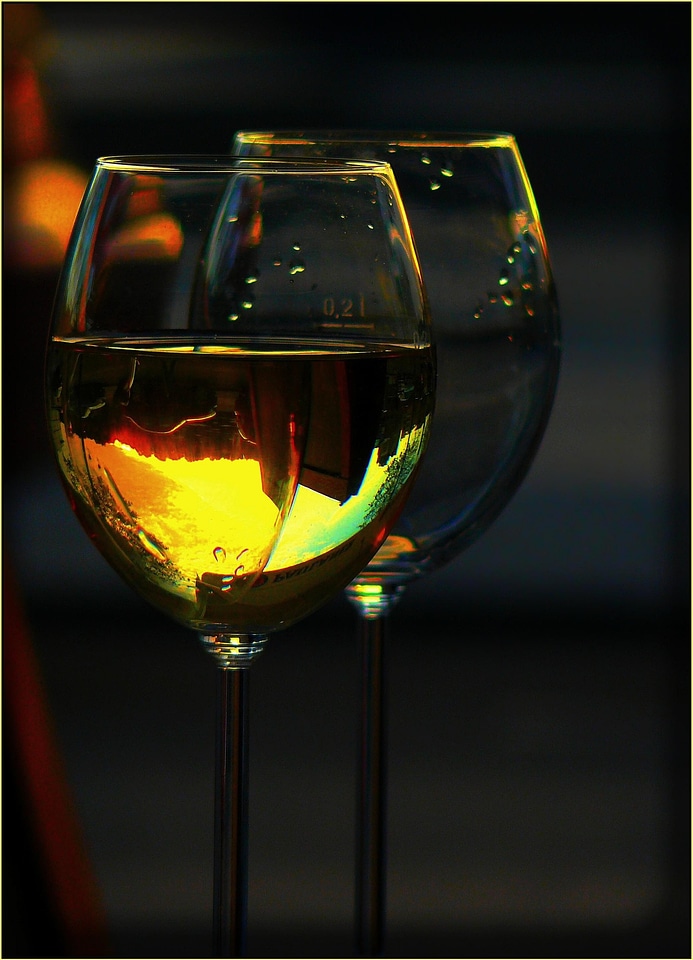 Transparent drink wine