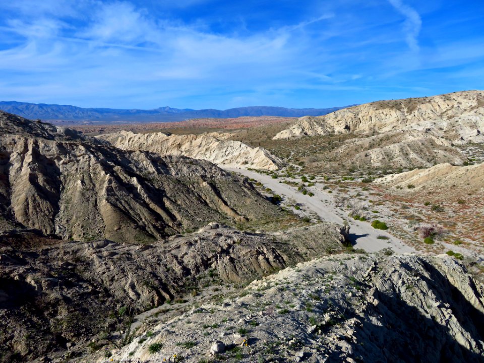 Badlands at Anza-Borrego Desert SP in CA