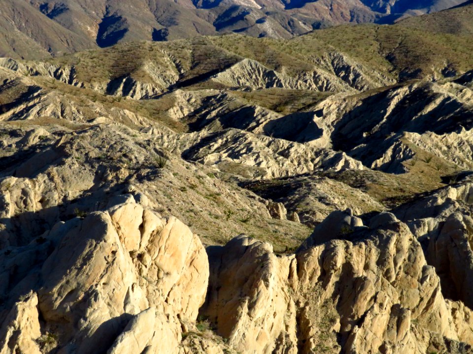 Badlands at Anza-Borrego Desert SP in CA
