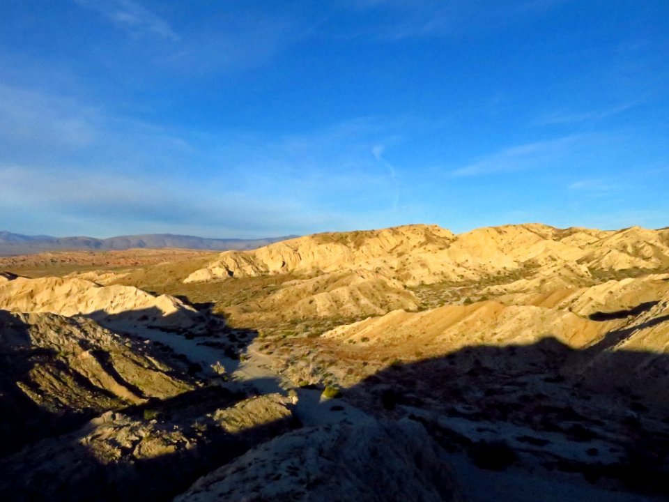 Badlands at Anza-Borrego Desert SP in CA
