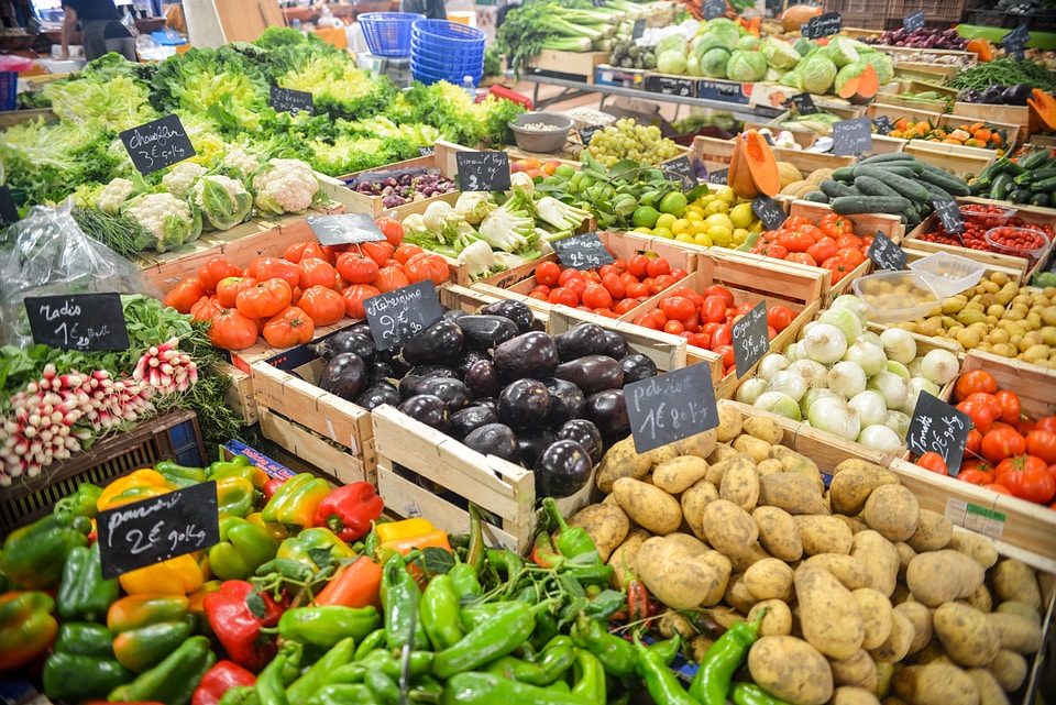 Variety colors stall
