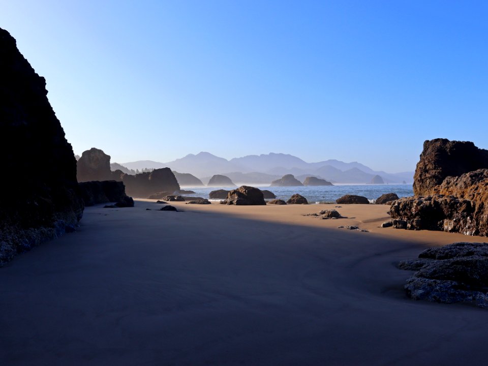 Ecola Point at Pacific Coast in OR photo