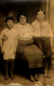 Wartime Family Poses for Portrait photo