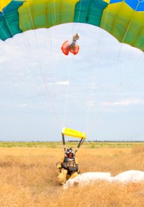 Boise smokejumper  DHS-8-106 (Dash 8) aircraft training.