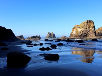 Ecola Point at Pacific Coast in OR photo