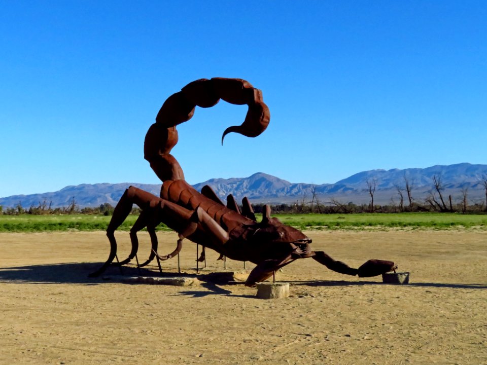 Metal Art Sculpture at Anza-Borrego Desert SP in CA