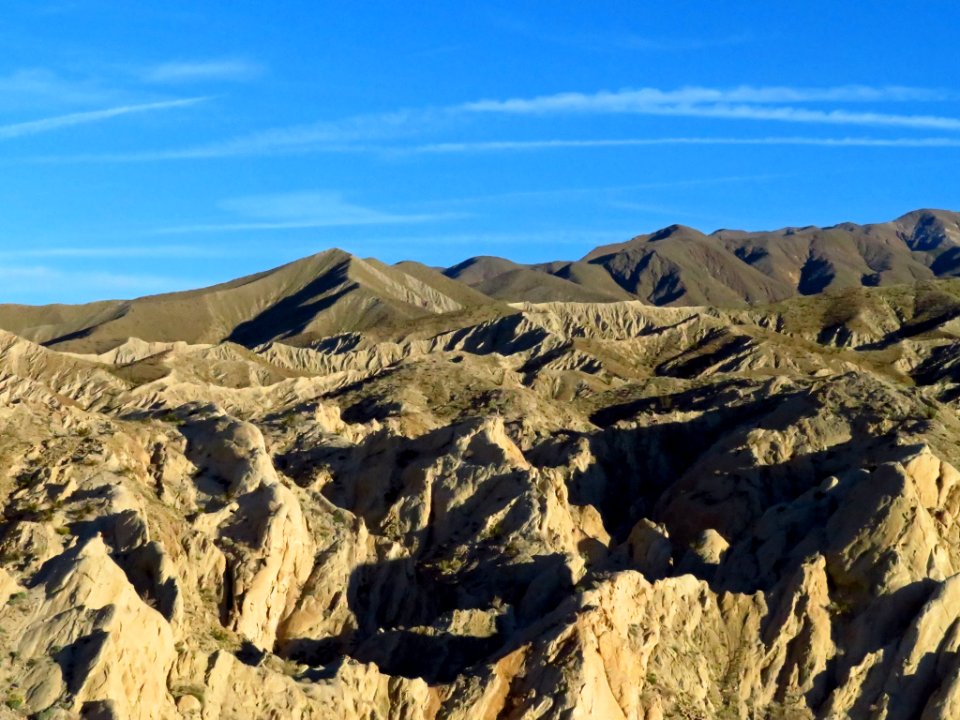 Badlands at Anza-Borrego Desert SP in CA