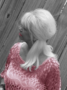 Person attractive lady