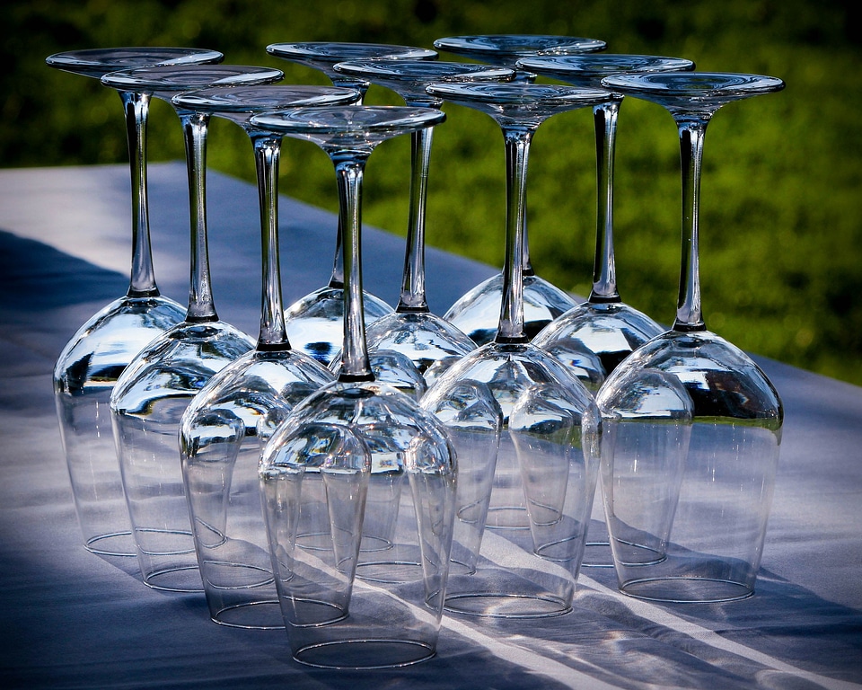 Party glasses elegant
