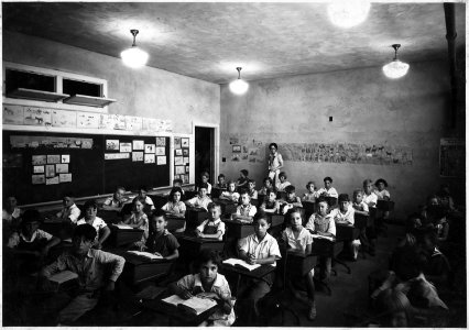  Pupils of the first, second, third and fourth grades, Boulder City public school.  - NARA - 293887 (1)