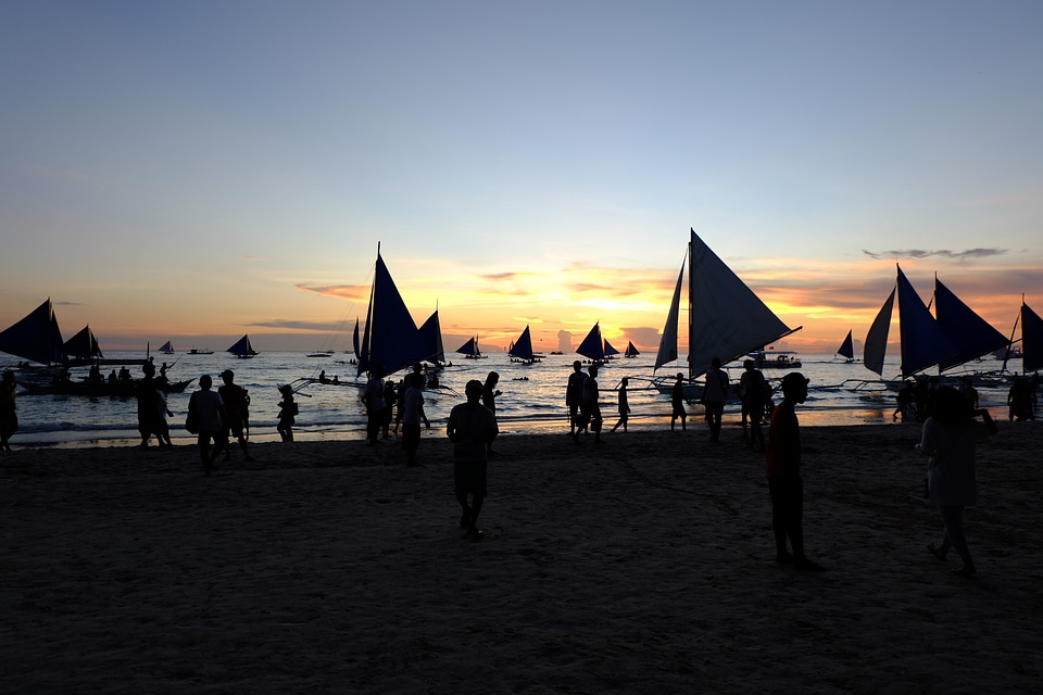 White beach boracay sky
