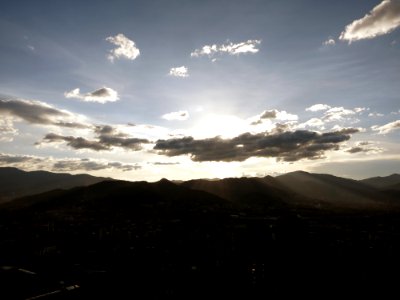 Sunset over Medellín photo