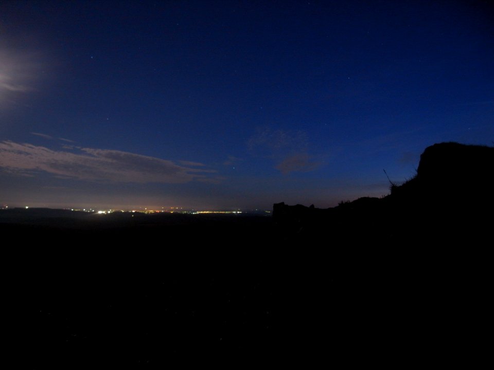 Nightsky from Eylesbarrow Tin Mine , Dartmoor National Park, Devon, UK