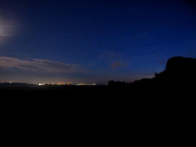 Nightsky from Eylesbarrow Tin Mine , Dartmoor National Park, Devon, UK