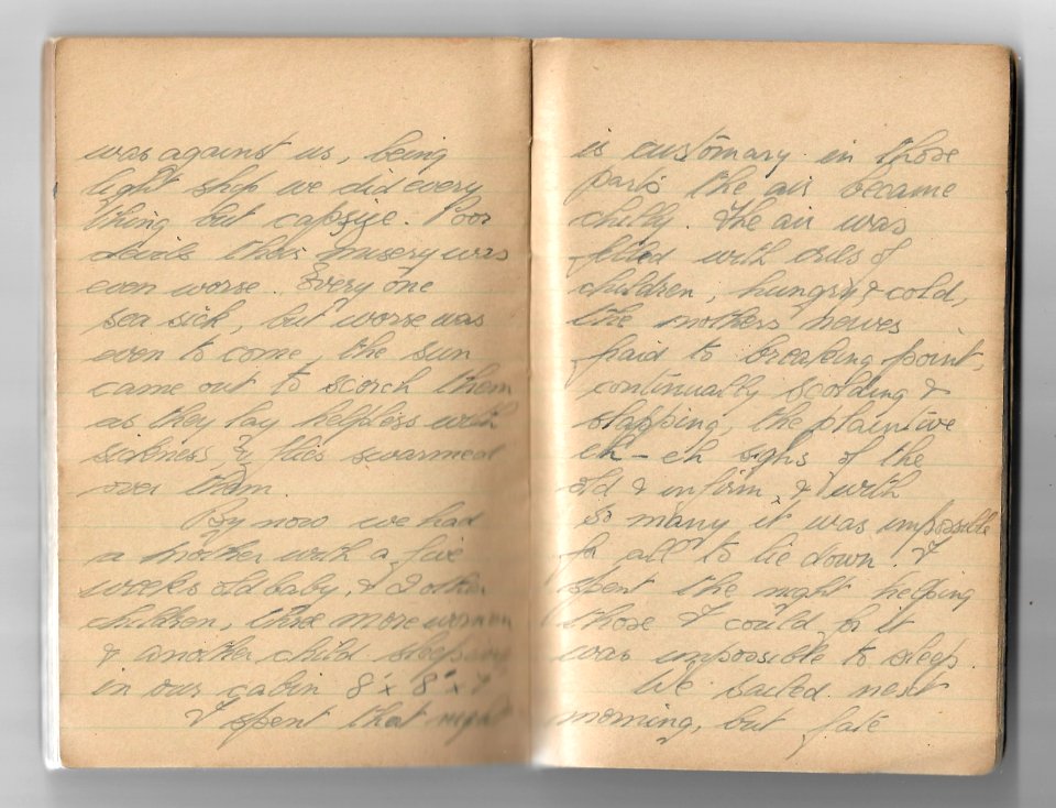 WW2 Diary Horace Read - Clan Macbean Civilians Rescue Gibraltar Spain 1940 c