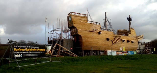 IMG 20200211 090723 The Mayflower Ship , Torrington Cavaliers Charity Bonfire , Great Torrington , Devon, UK