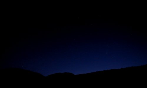 Ursa Major (The Great Bear) , Polaris (North Star) , Comet Neowise (C/2020 F3) from Evil Combe , Dartmoor National Park , Devon, UK