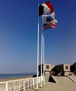 Moon in Daylight, Omaha Beach WW2 Memorial , Normandy , France