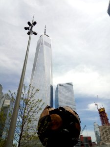 IMG 20190425 122254 The Sphere (officially Sphere at Plaza Fountain by Fritz Koenig - Liberty Park - World Trade Center Memorial - Lower Manhattan - New York City - USA