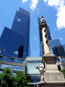 IMG 20190515 121324 Christopher Columbus Statue - Time Warner Building - Columbus Circle - Central Park - New York - USA