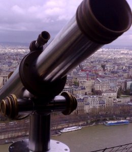 TELESCOPE - THE EIFFEL TOWER - PARIS - FRANCE photo