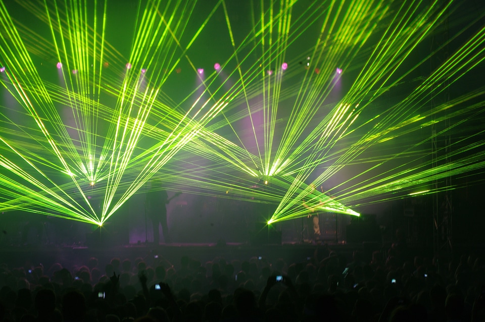 Light show light effects audience