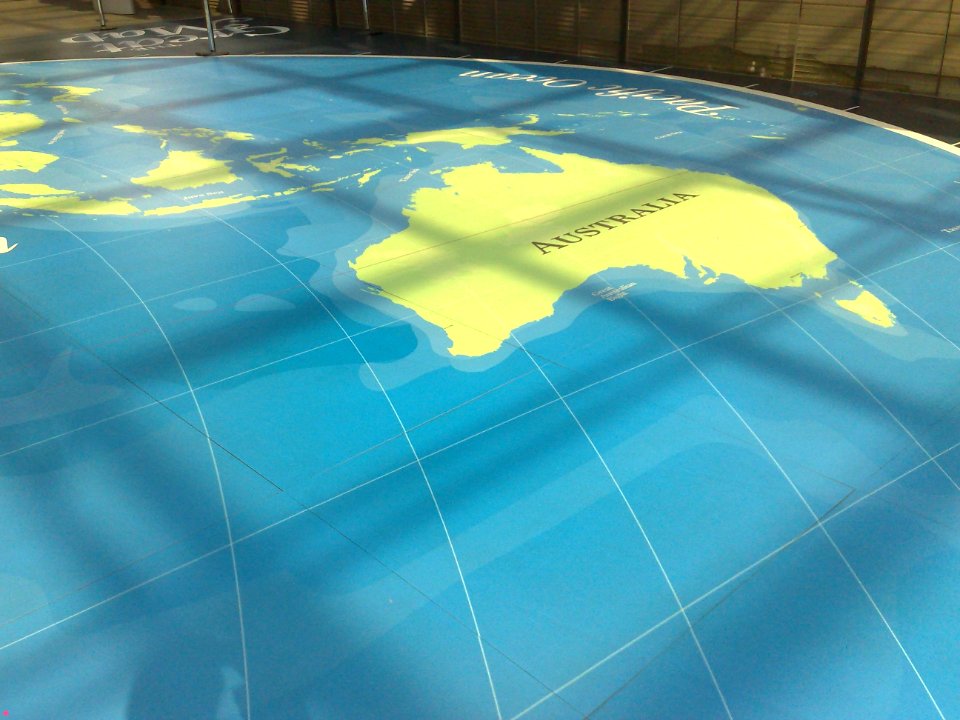 WORLD FLOOR MAP - GREENWICH MARITIME MUSEUM - LONDON - UK