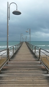 Beach lanterns cloudiness