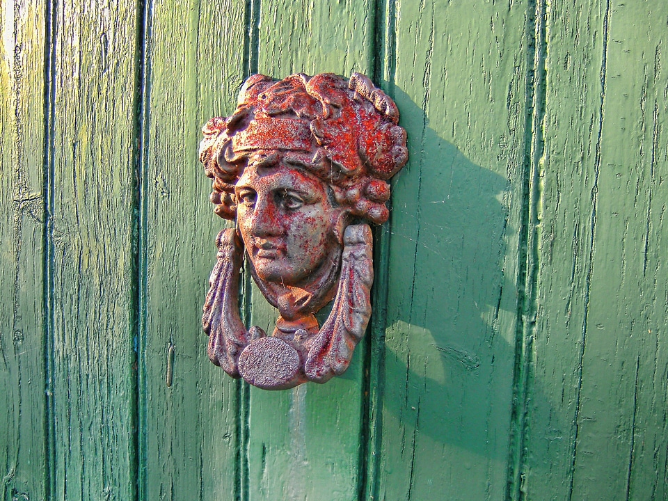 Head has ocd door green