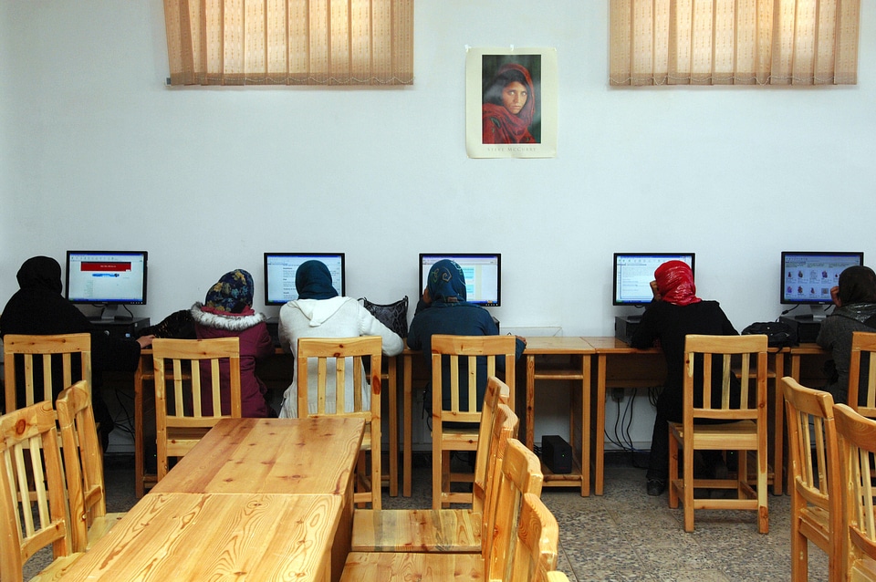 Females classroom education photo