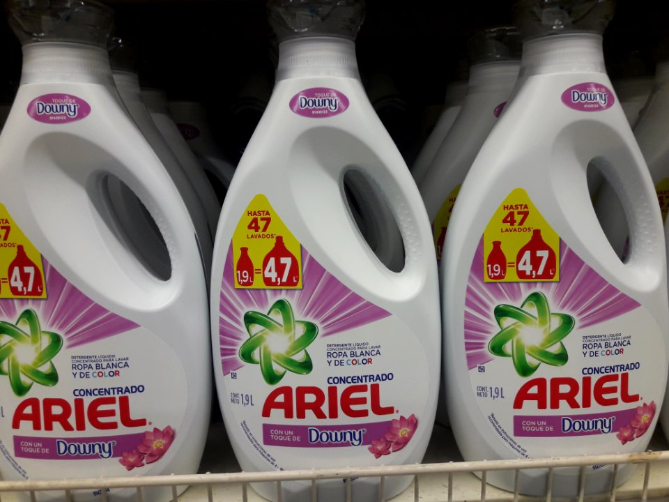 Licores, detergente y confort